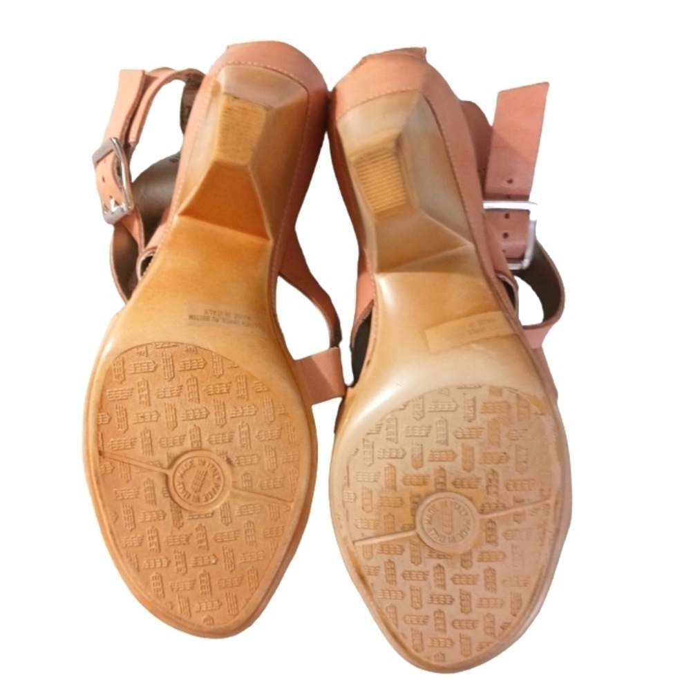 Anna Capris Italian Leather Strappy Tan Sandals size 8.5 M - Picture 9 of 12